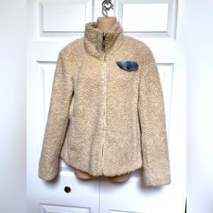 Pendleton Sherpa full Zip plaid collar.